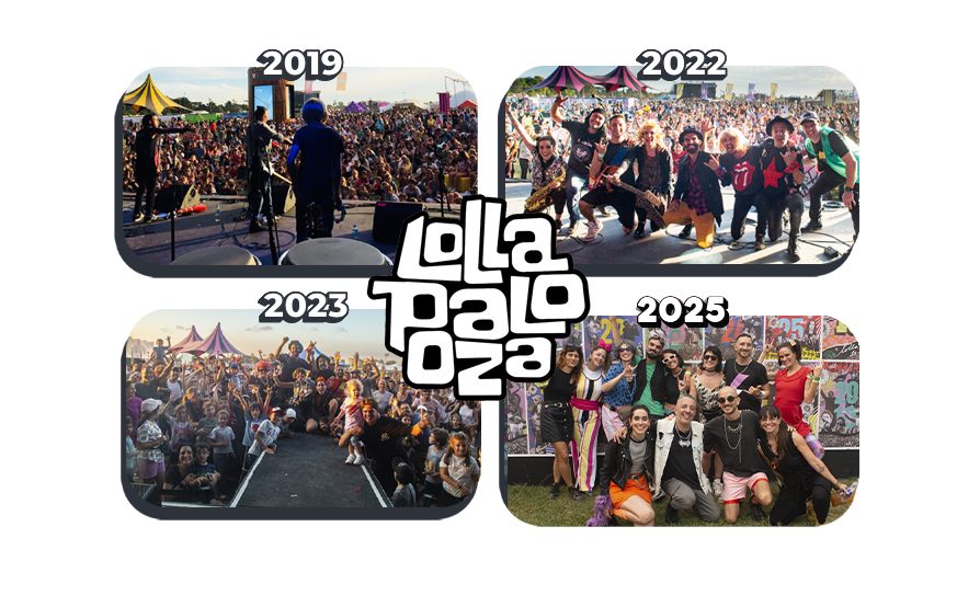 animadores de fiestas en el Lollapalooza